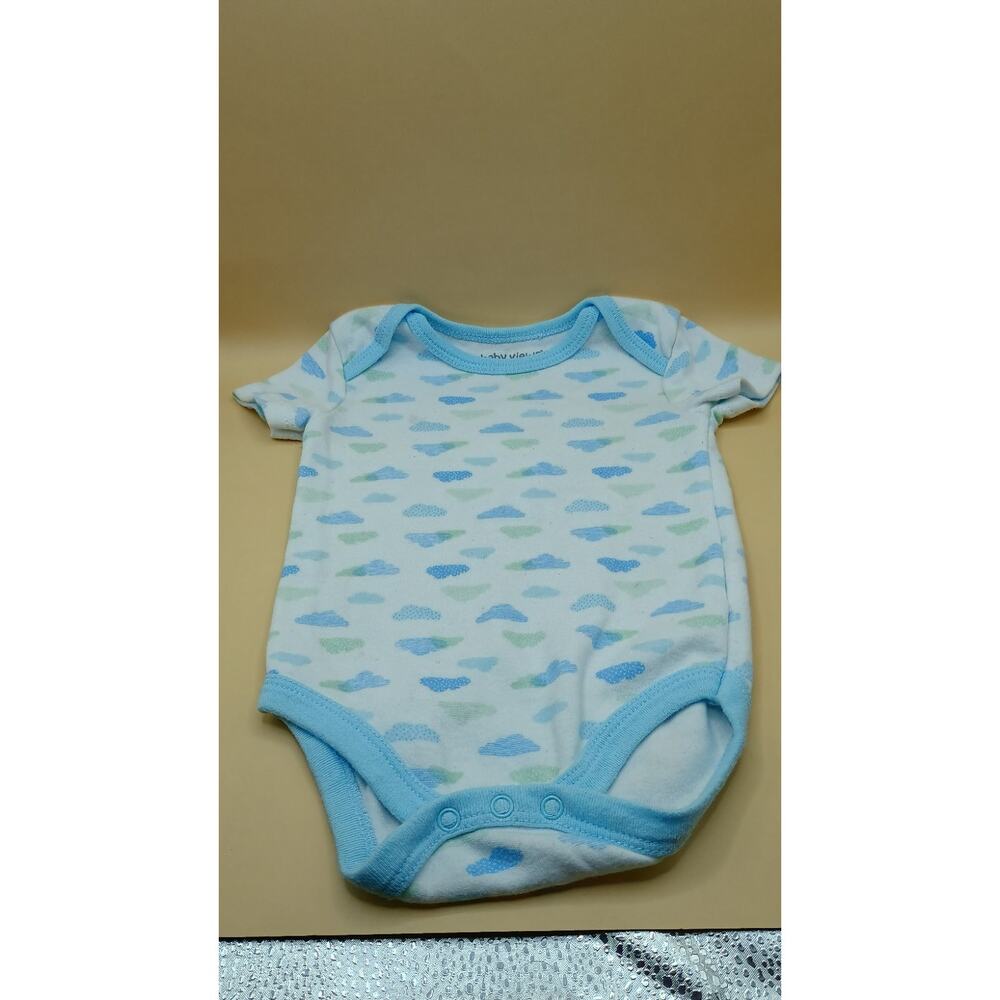 Baby Views Clouds Body Suit - Bottom Snap Shirt - 6-9 Months - Preowned